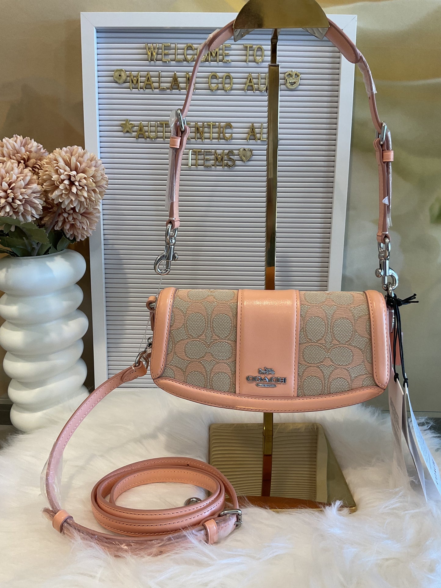 Coach Andrea Small Shoulder Bag in Signature Jacquard