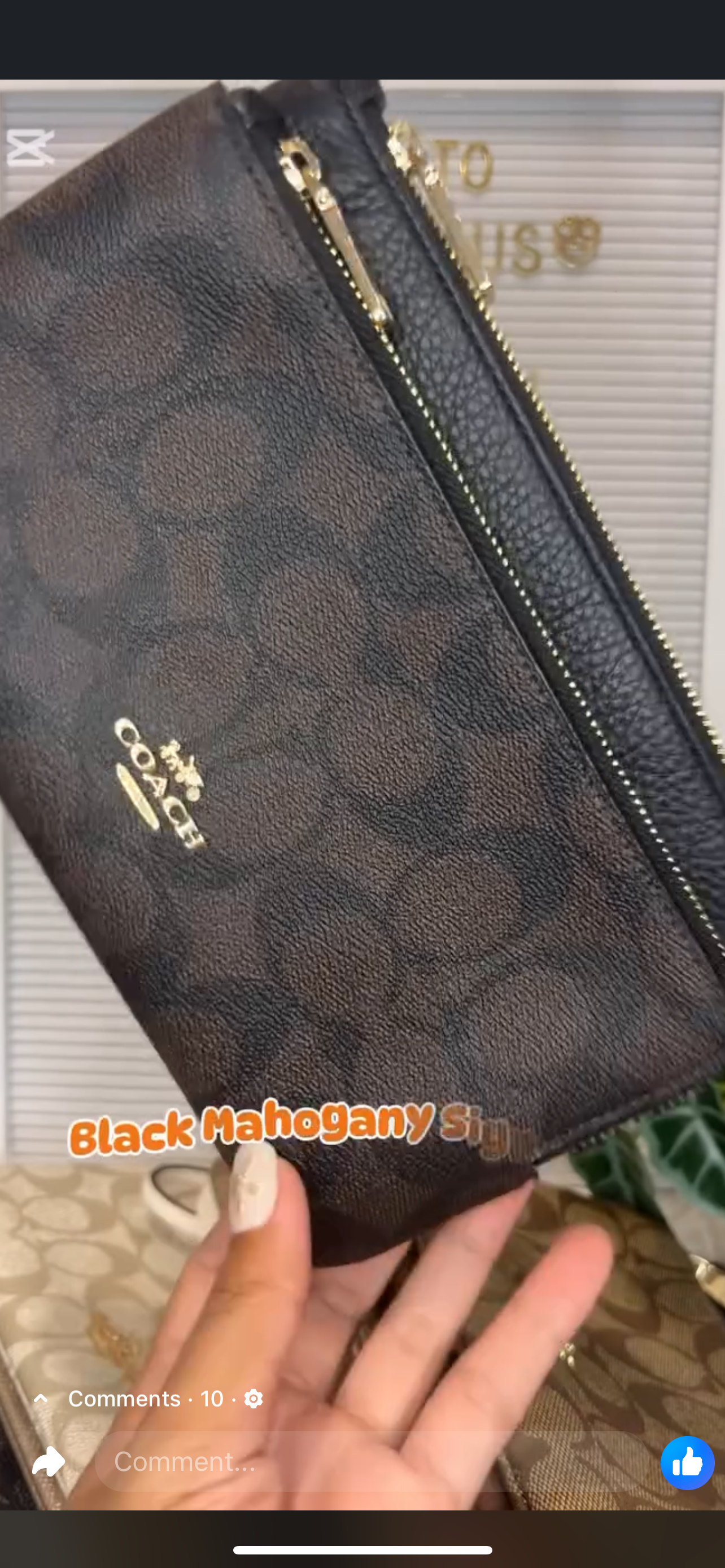 Coach Double Zip Wristlet