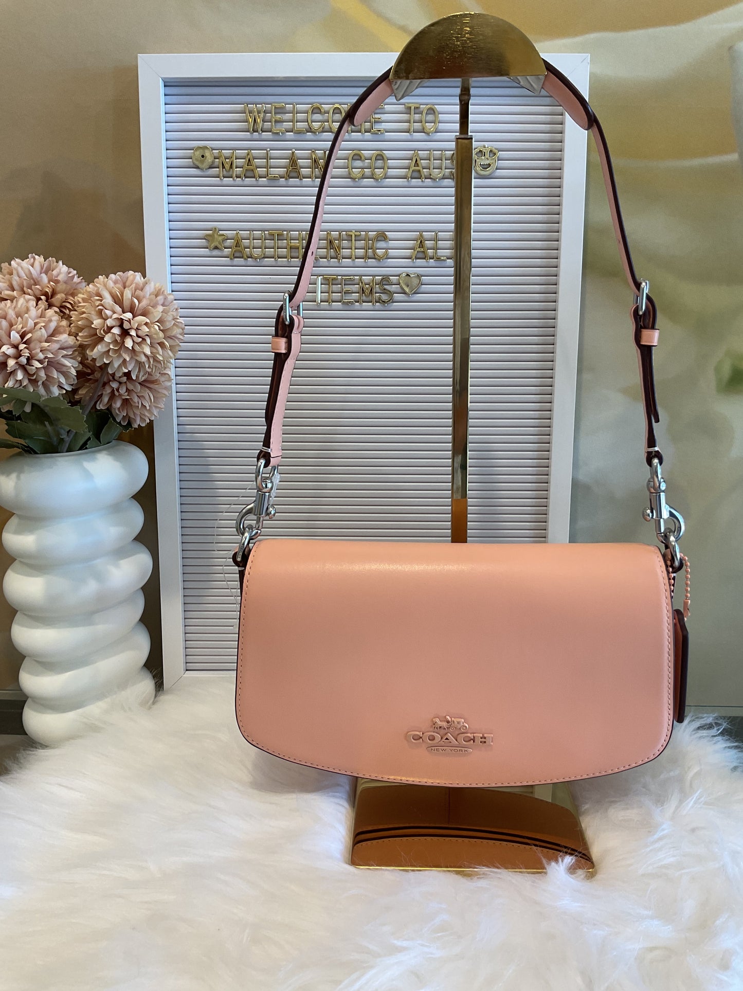 Coach Andrea Shoulder Bag in Faded Blush