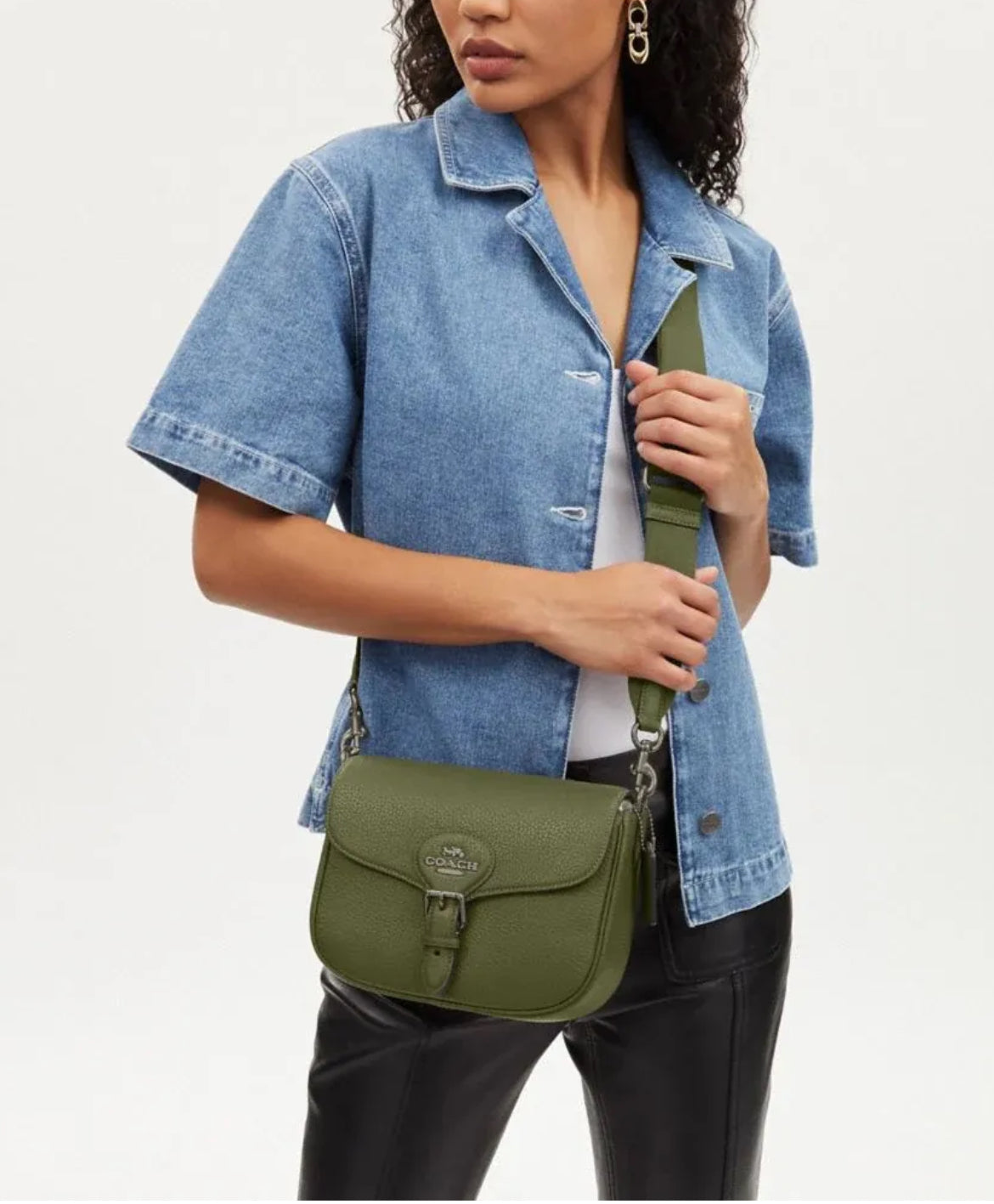 Coach Amelia Saddle in Military Green