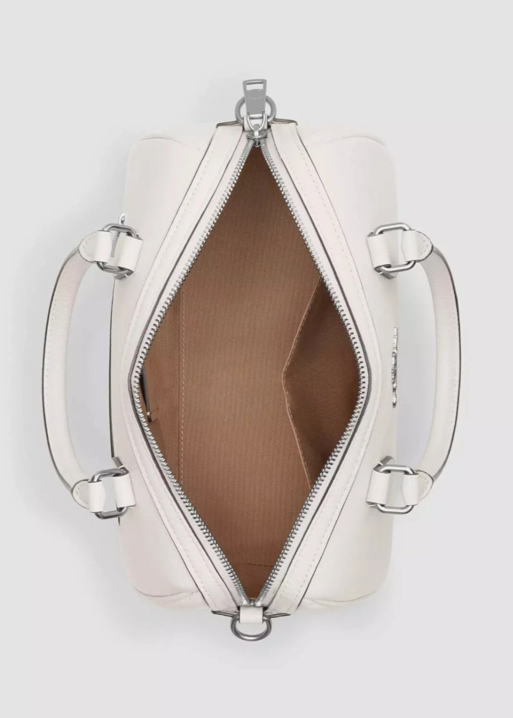 Coach Rowan Satchel Bag With Checkerboard Print - Silver/Light Violet/Chalk