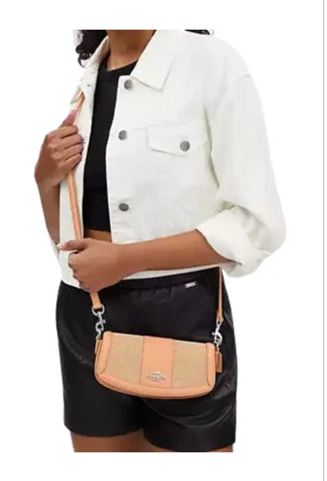 Coach Andrea Small Shoulder Bag in Signature Jacquard