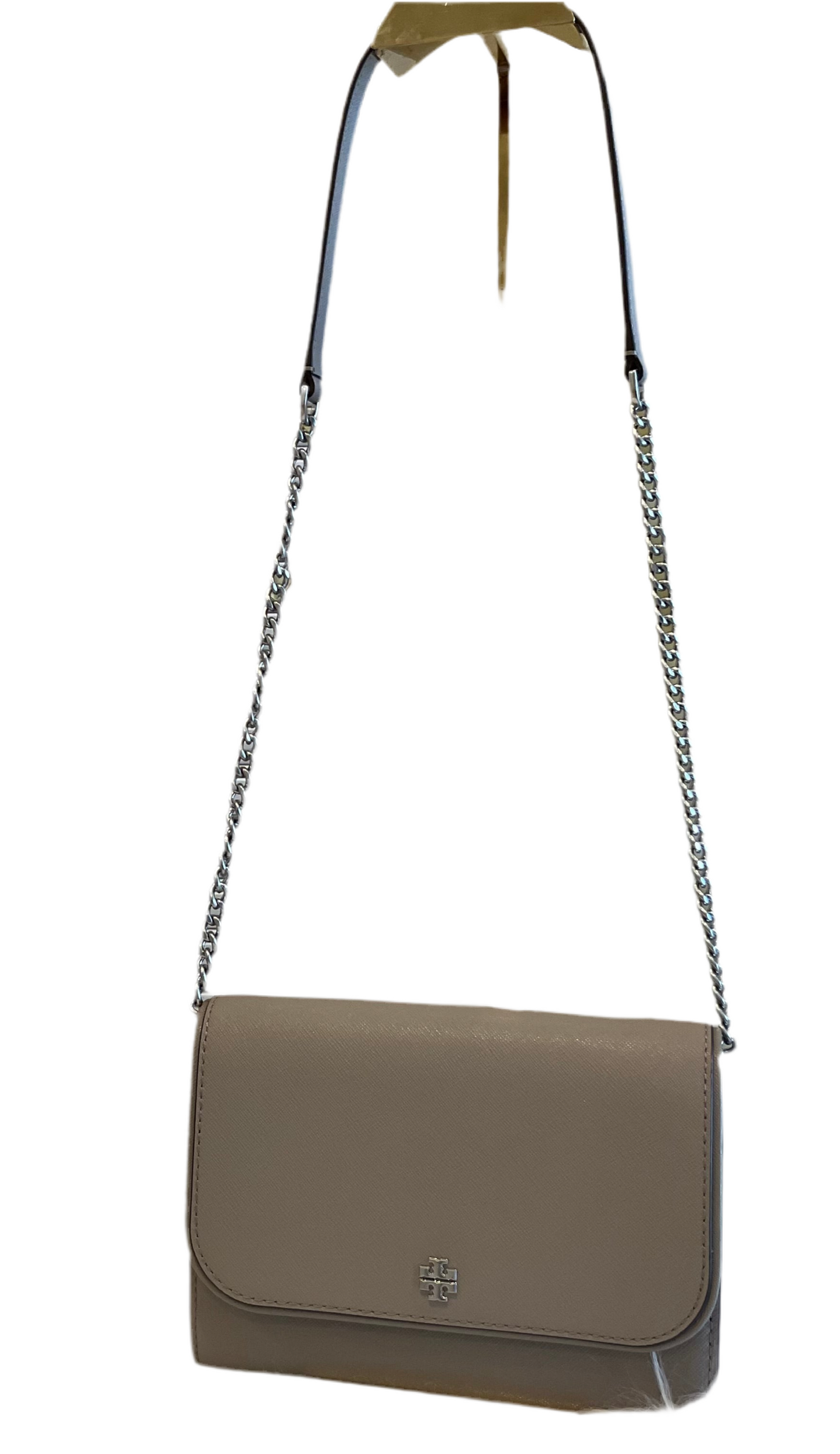 Tory Burch Emerson Charm Wallet in Grey