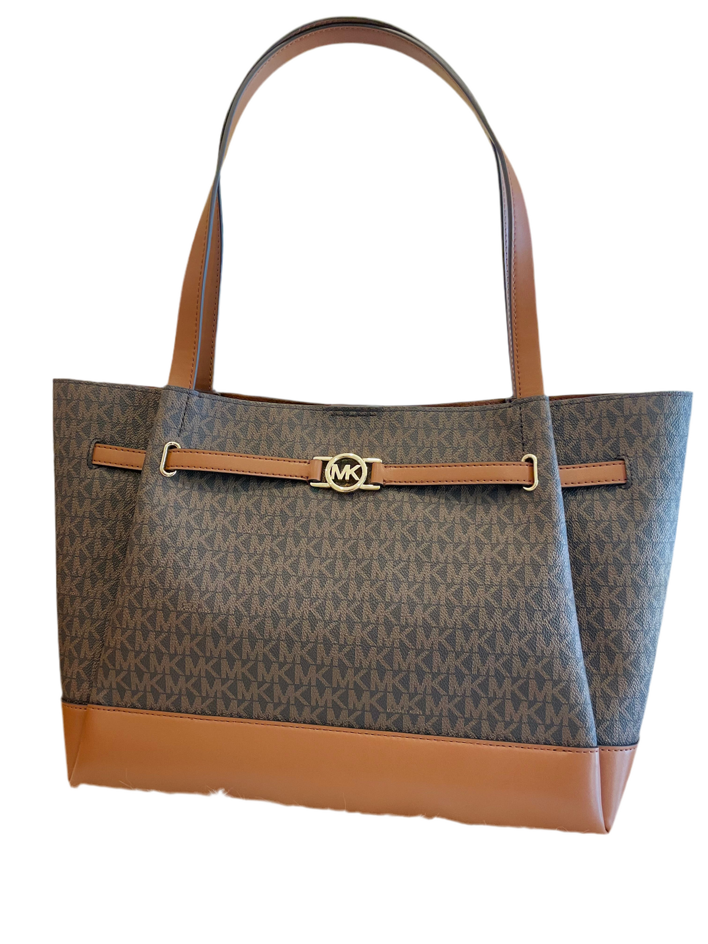 Michael Kors Reed Tote In Brown Signature