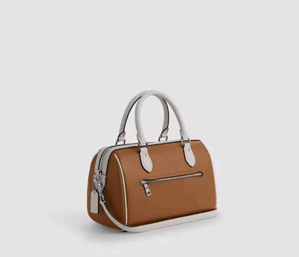 Coach Rowan Satchel Bag in Light Saddle Multi