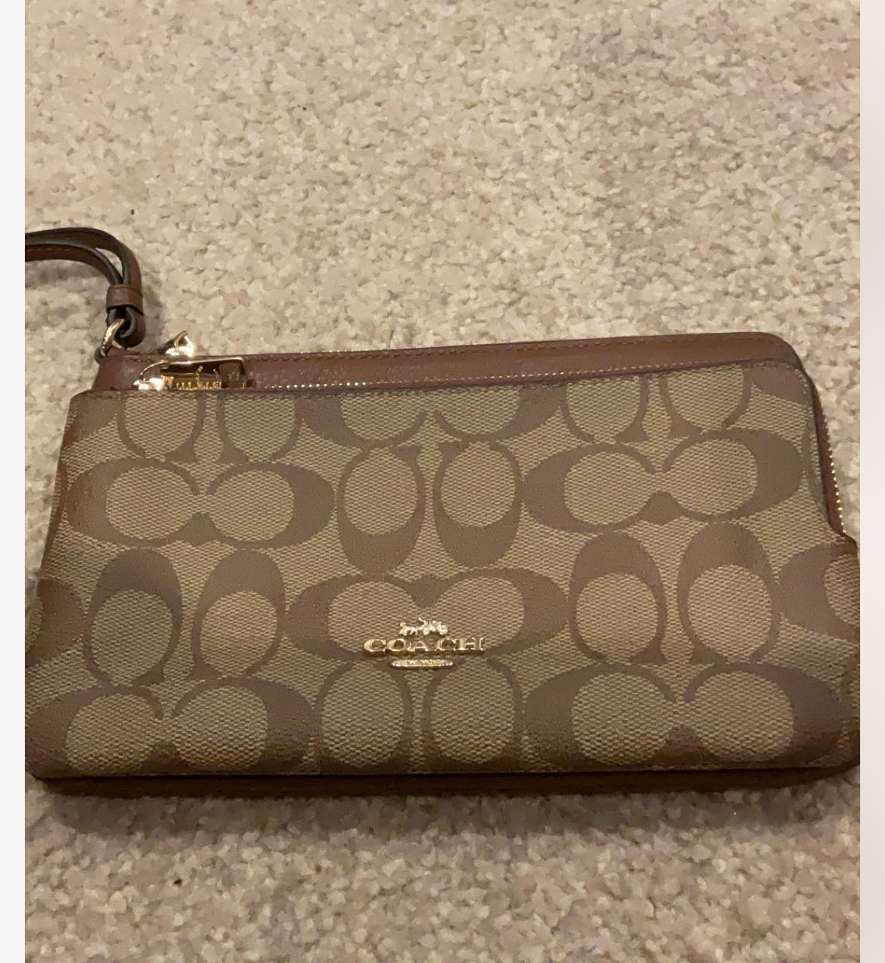 Coach Double Zip Wristlet