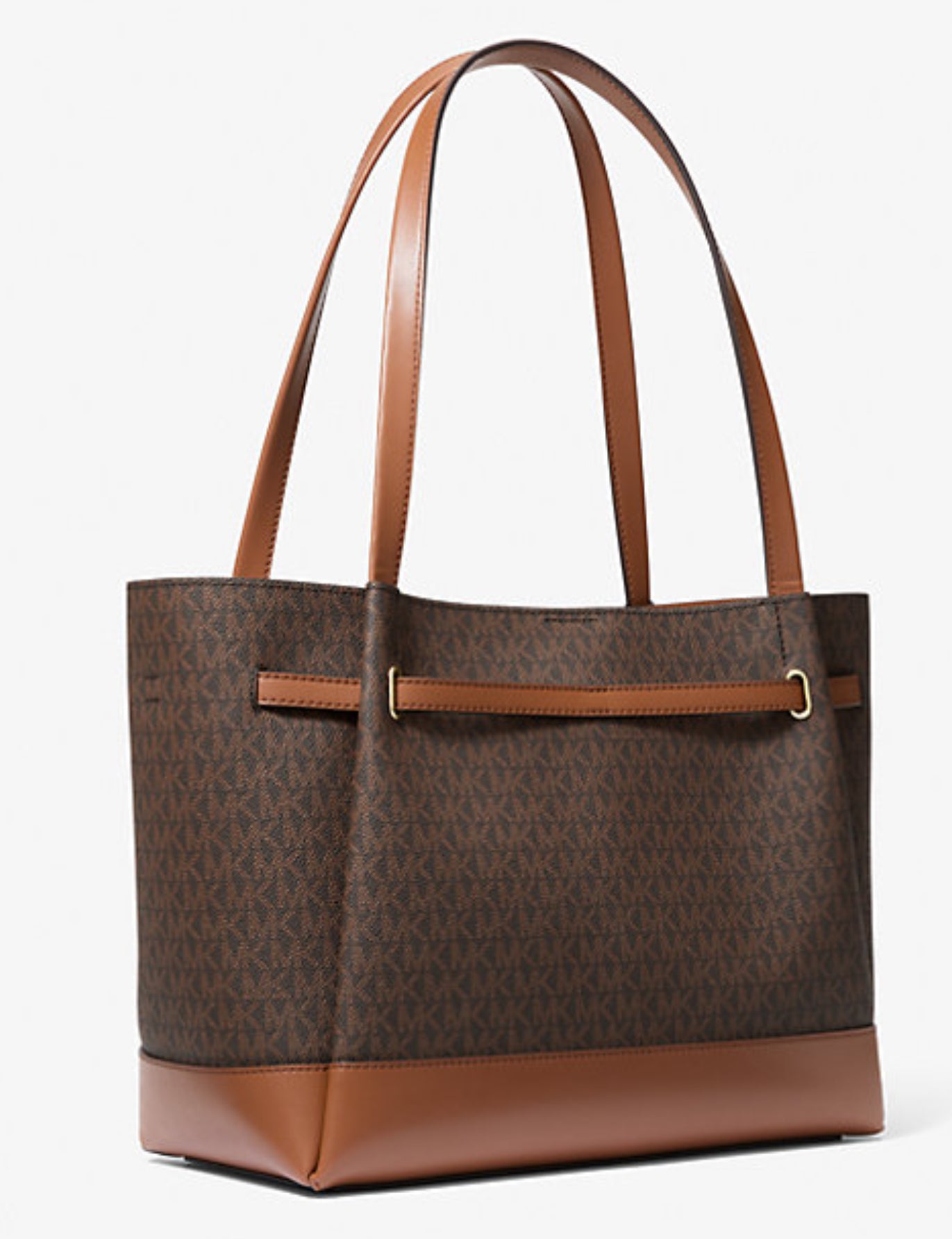 Michael Kors Reed Tote In Brown Signature