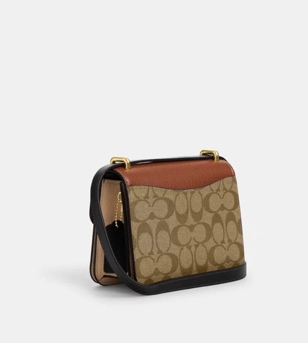 Morgan Square Crossbody in Khaki Multi