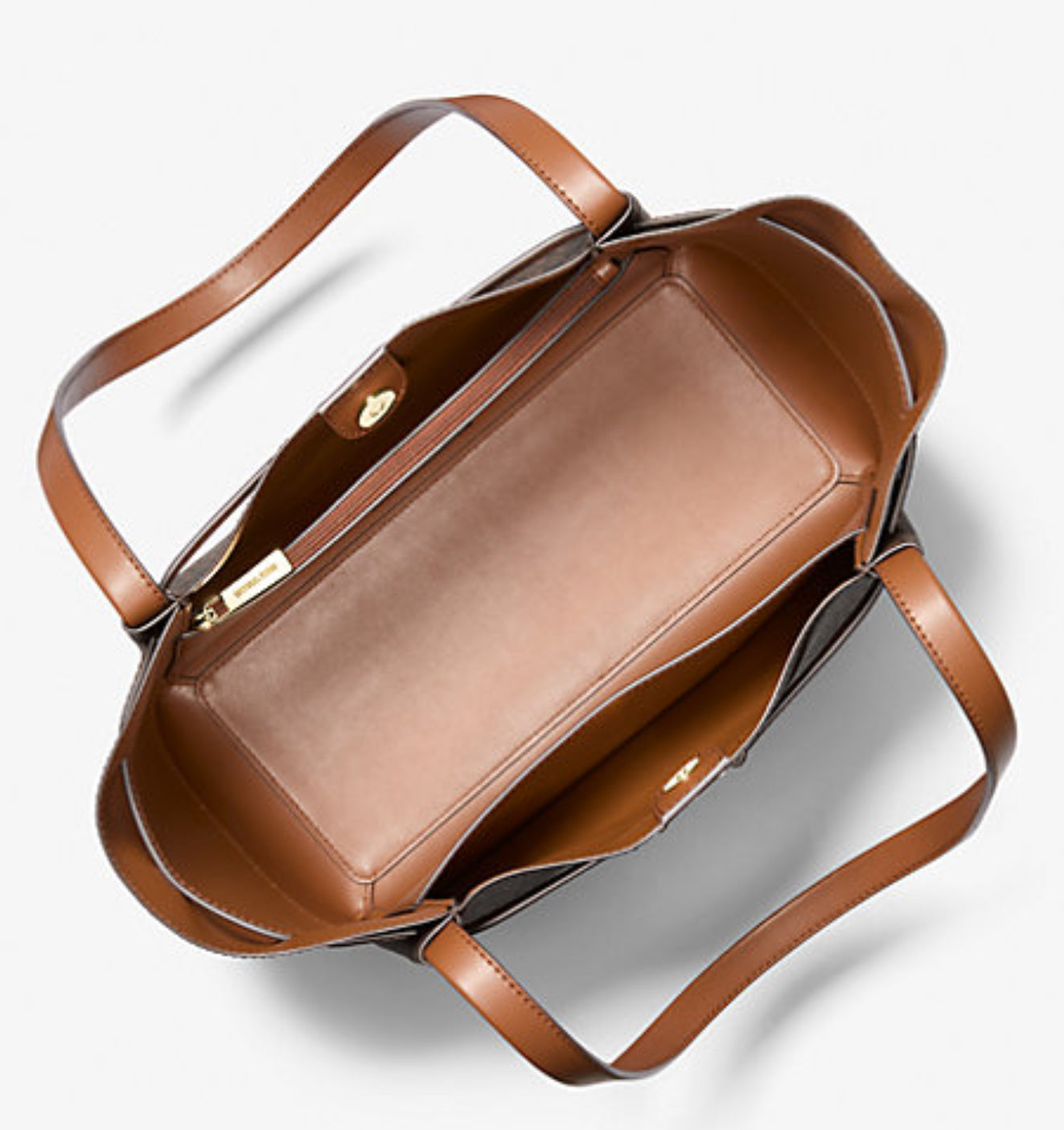 Michael Kors Reed Tote In Brown Signature
