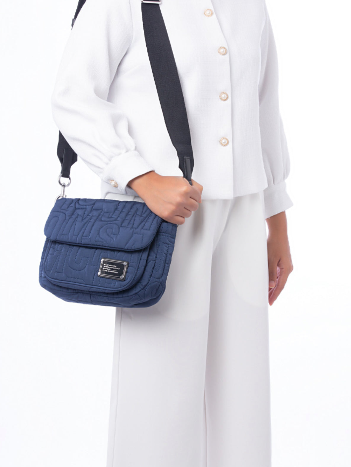 Marc Jacobs Nylon Messenger Bag in Azure Blue