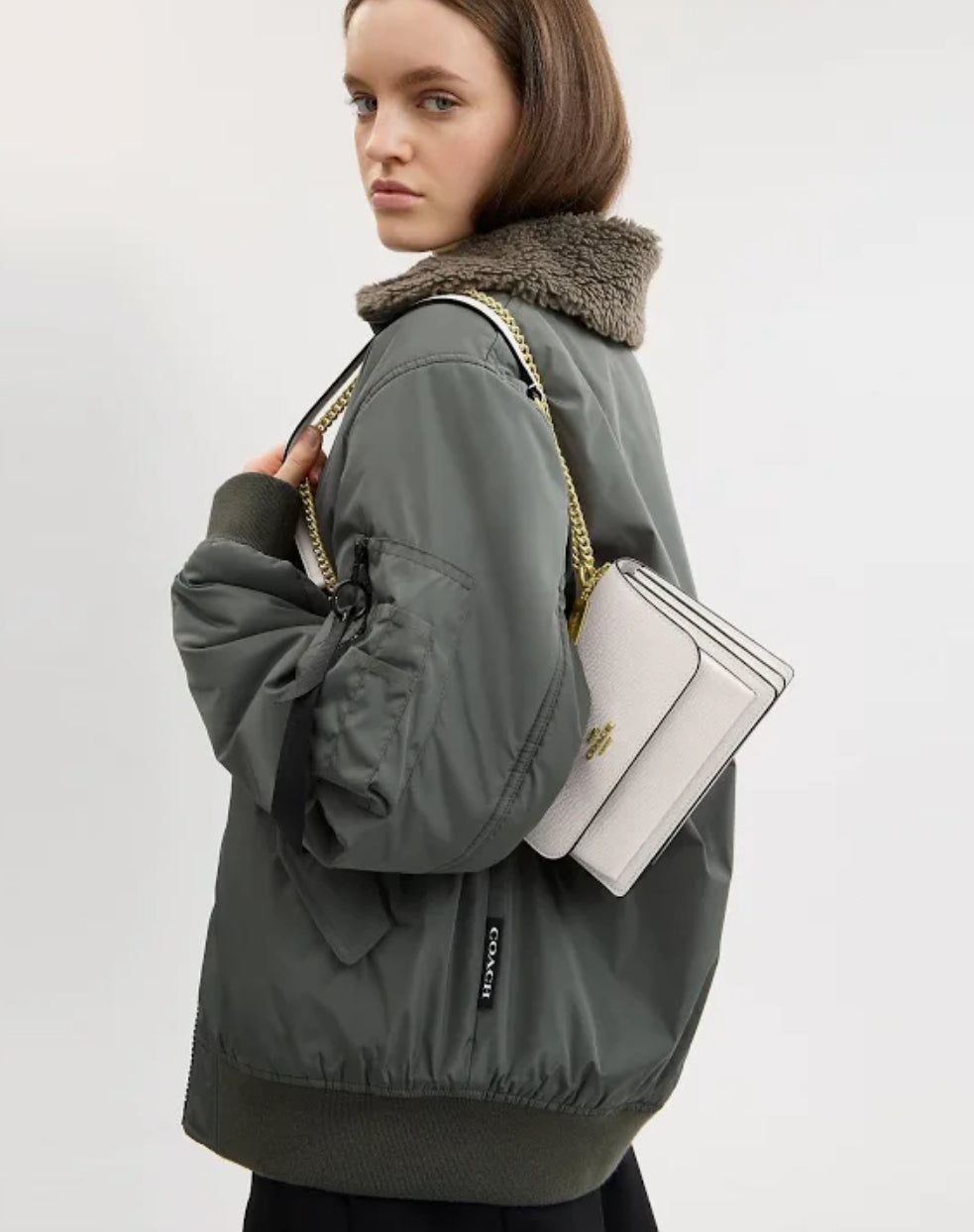 Coach Mini Klare in Chalk