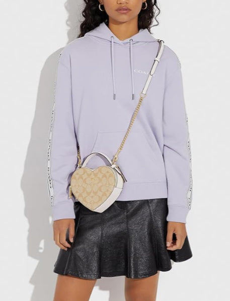 Coach Heart Signature in Light Khaki/Chalk