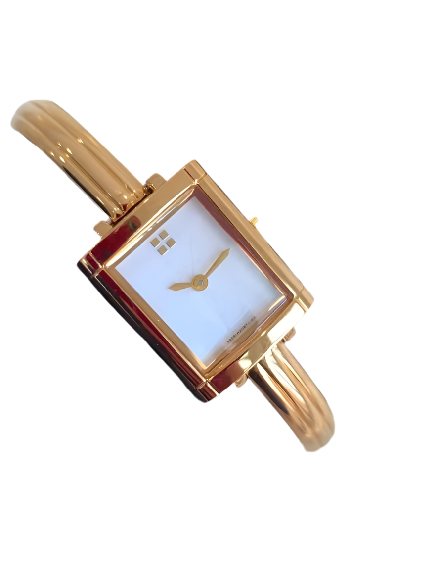 YSL 90s Vintage Watch in Gold Strap
