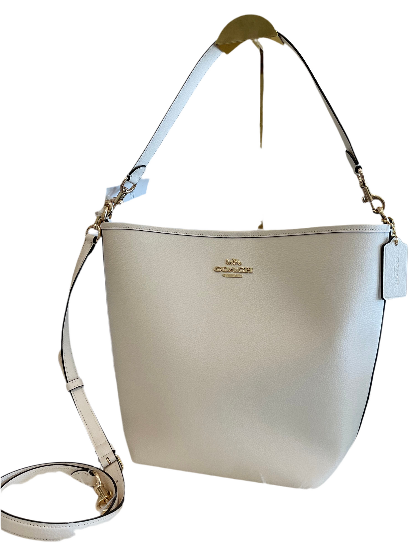 Coach Large City Bucket in Chalk