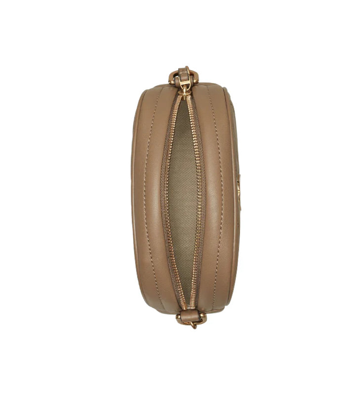 Tory Burch Kira Chevron Camera Bag in Sandpiper