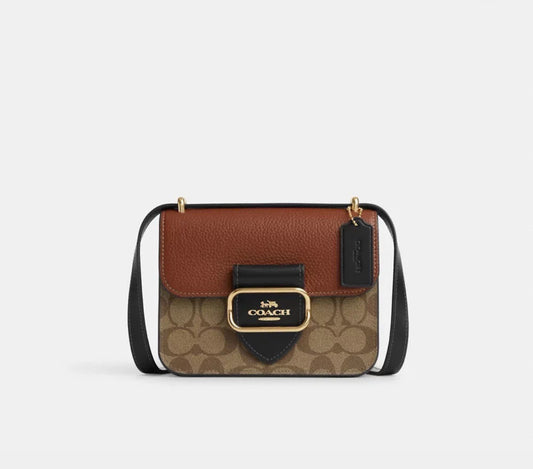 Morgan Square Crossbody in Khaki Multi