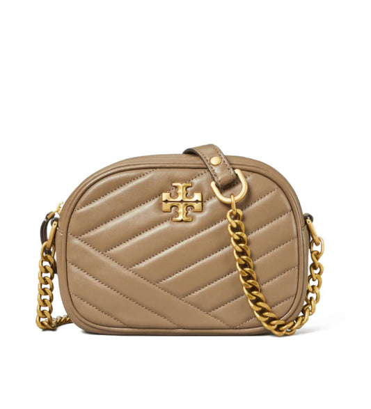Tory Burch Kira Chevron Camera Bag in Sandpiper